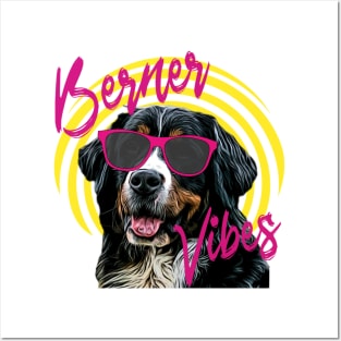 Bernese mountain dog Posters and Art